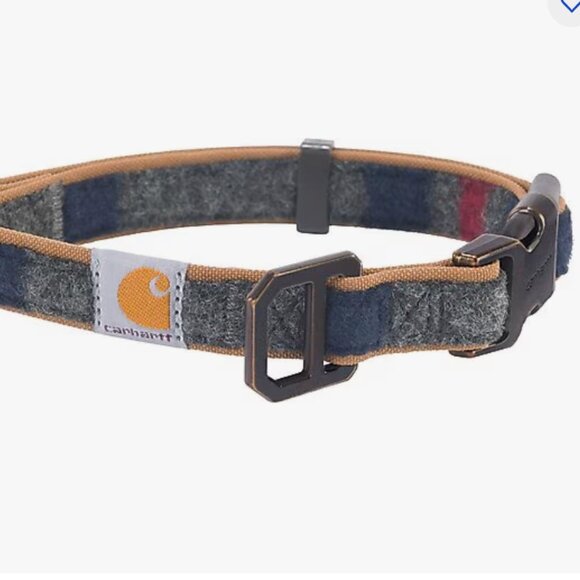 #PoshPets Carhartt Nylon/Fleece Reflective Dog Collar - 12-18" Adjustable - Picture 1 of 7